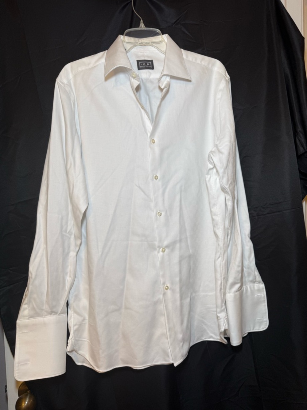 Ike By Ike Behar Men’s White Dress Shirt French Cuff 16 1/2 34-35 Formal Wedding